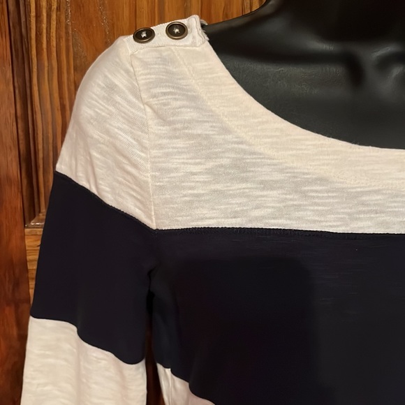 NWOT Banana Republic Cotton 3/4 Sleeve - Picture 3 of 7